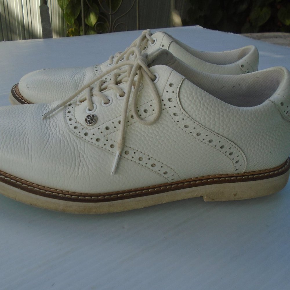 G-Fore Women's Studs Cap Toe Gallivanter Golf Shoes Size 8 White